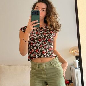 Dolce & Gabbana floral crop top